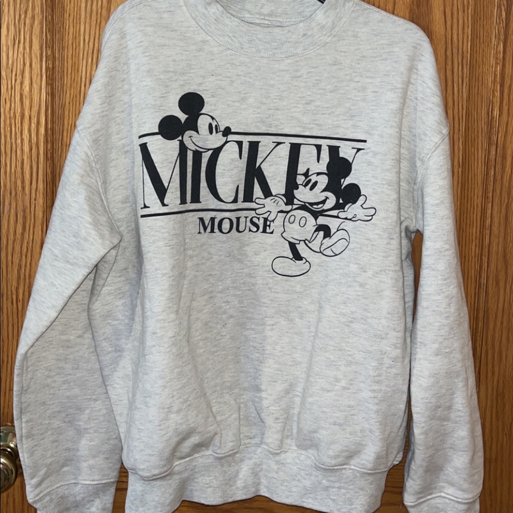 Vintage Mickey Mouse Print Crewneck